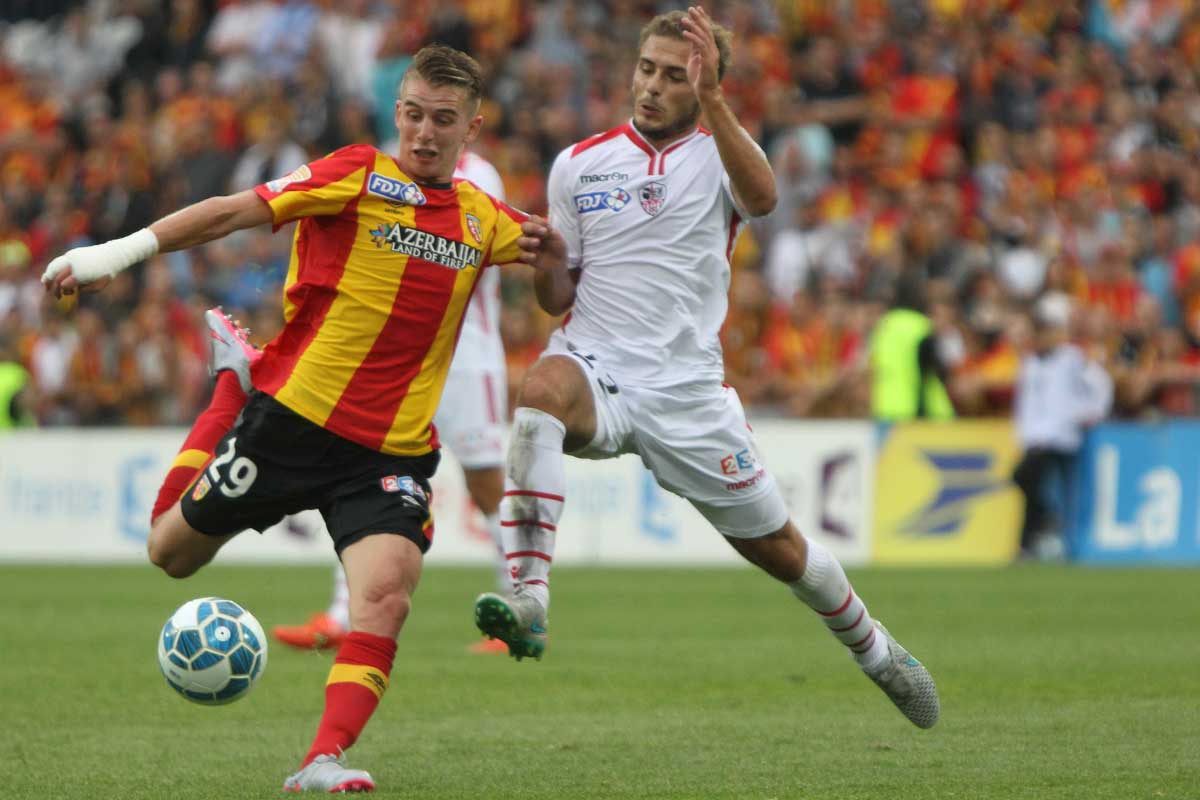 Benjamin Bourigeaud, supporter du RC Lens face aux Herbiers