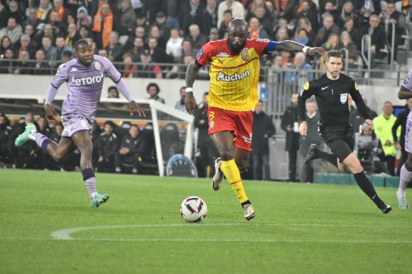 Tifo RC Lens blason during the match between RC Lens and AS Monaco FOOTBALL  : RC Lens