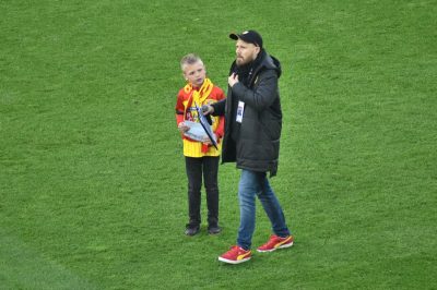 Basile a finalement pu réaliser son rêve lors de RC Lens-Reims !