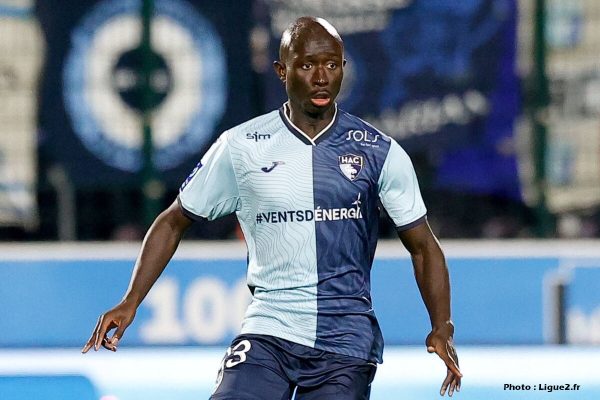 Arouna Sangante sous les couleurs du Havre et pisté par le RC Lens (Photo : Ligue2.fr).