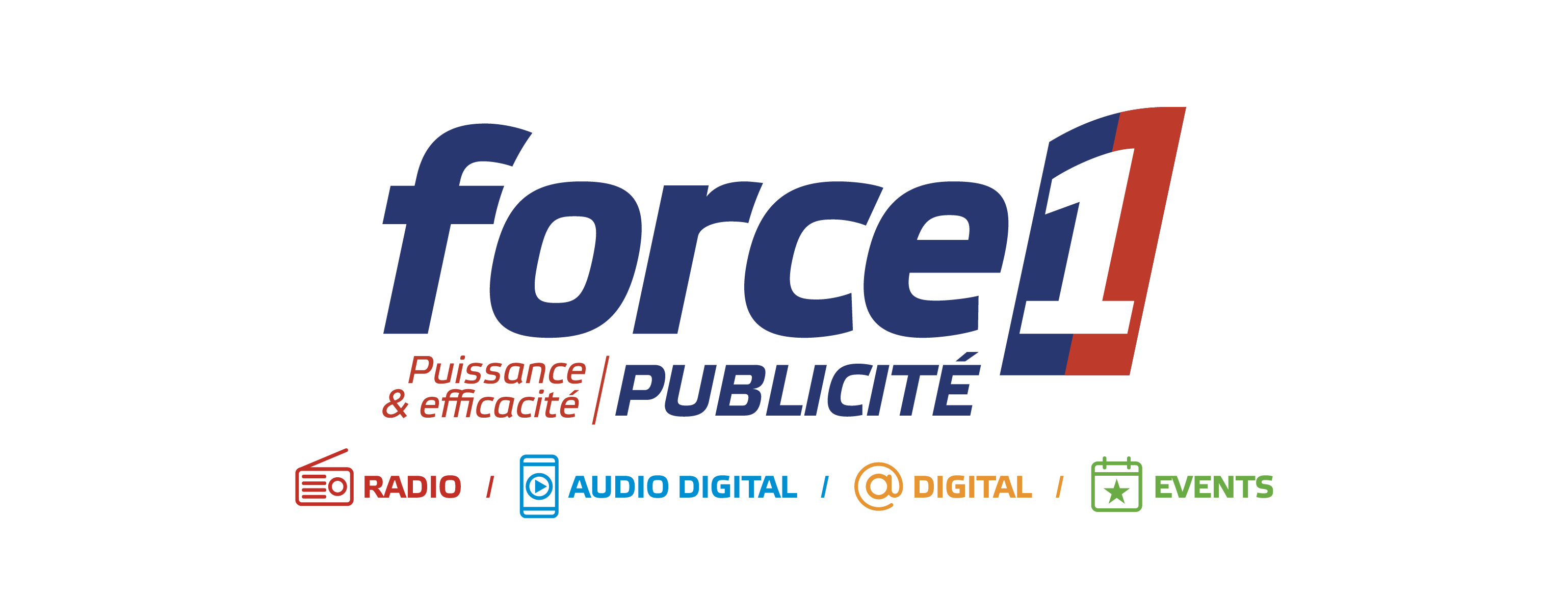 Logo force 1 publicité régie