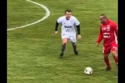 [Vidéo] Quand El-Hadji Diouf met un petit pont à Emmanuel Macron