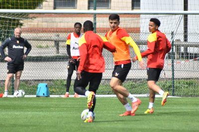 L’entraînement du jour en images avant RC Lens-Montpellier