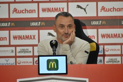 Avant RC Lens – Nice, Franck Haise souhaite au Racing « de finir un point devant le PSG » cette saison