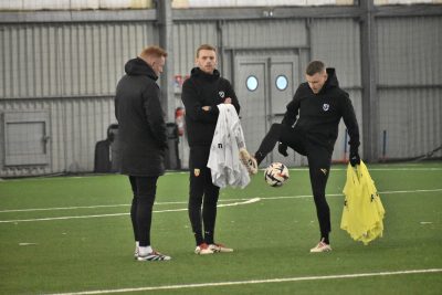 L’entraînement du jour, sous le dôme, en images