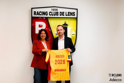 Le RC Lens et Adecco signent un partenariat jusqu’en 2028