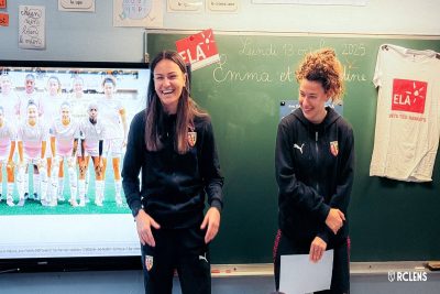 Les joueuses du RC Lens toujours mobilisées pour la dictée ELA