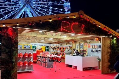 La boutique du RC Lens toujours présente au marché de Noël d’Arras