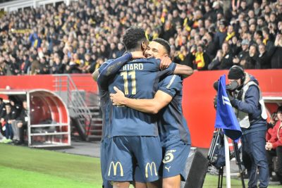 La tête d’Odsonne Edouard battue par la frappe de Giorgi Tsitaishvili pour le plus beau but de décembre