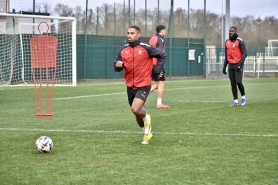 Les joueurs du RC Lens ont retrouvé La Gaillette Gervais-Martel ce jeudi après-midi