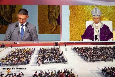 A Louis II, Guillaume Warmuz a lu un passage de la Bible devant le Pape Léon XIV !