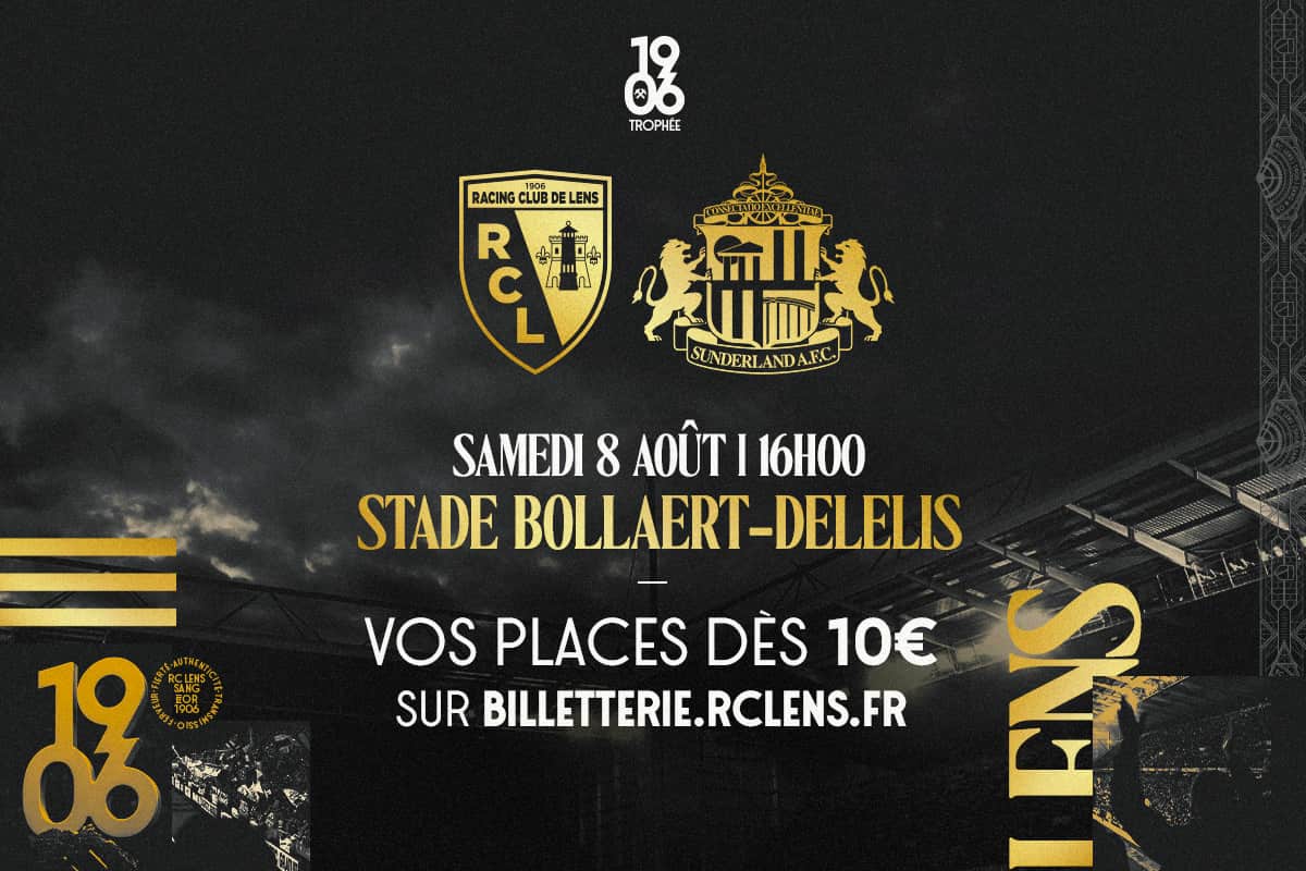 Match du Trophée 1906, RC-LENS CONTRE SUNDERLAND